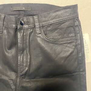 Joes Jeans Coated Jeans Leather-Look The Charlie High Rise Skinny Ankle 31